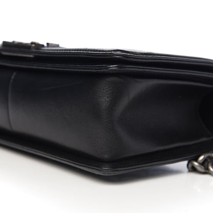 Chanel Lambskin Quilted Medium Boy Flap Black 10 of 12