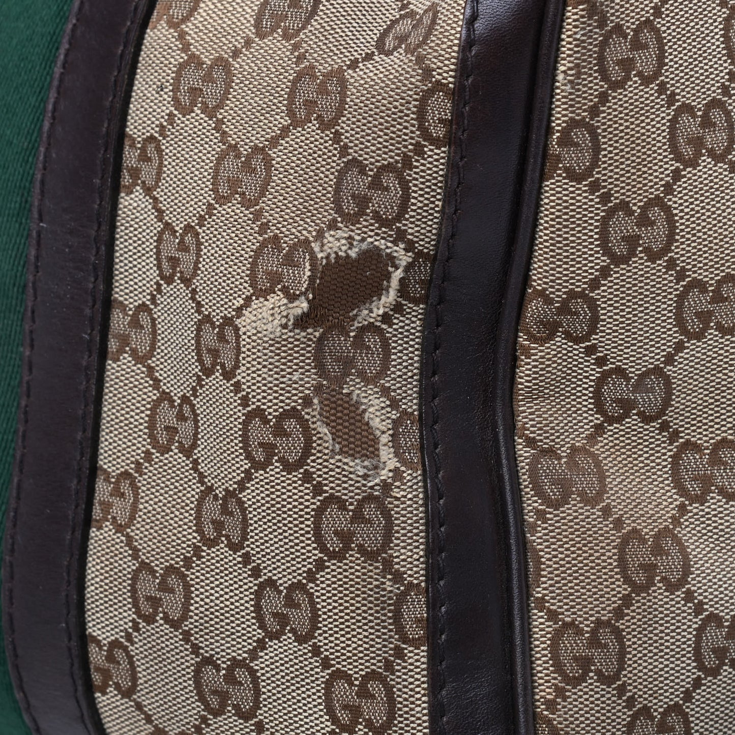 Monogram Vintage Web Medium Boston Dark Brown