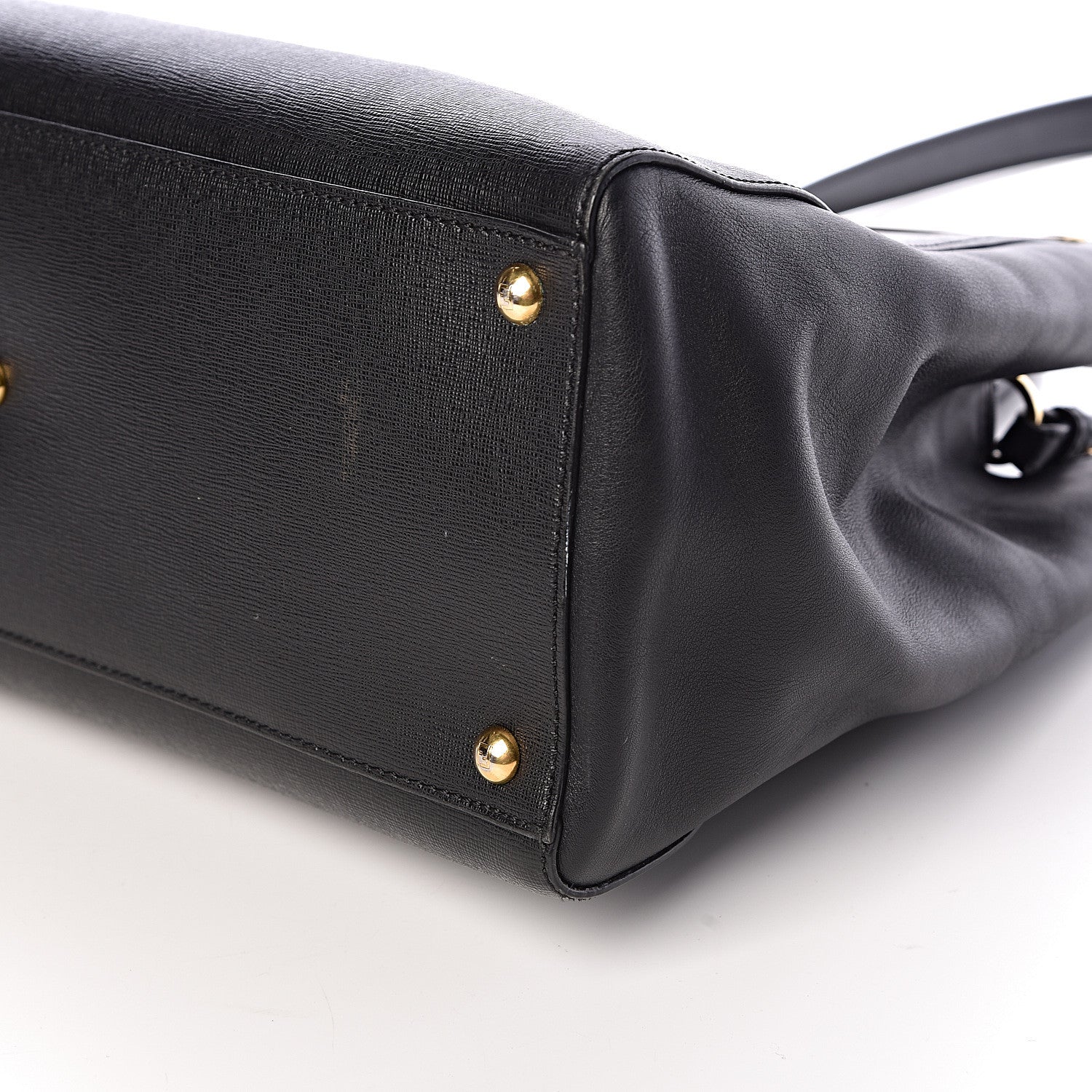 Fendi Vitello Elite Regular 2Jours Tote Black 10 of 11