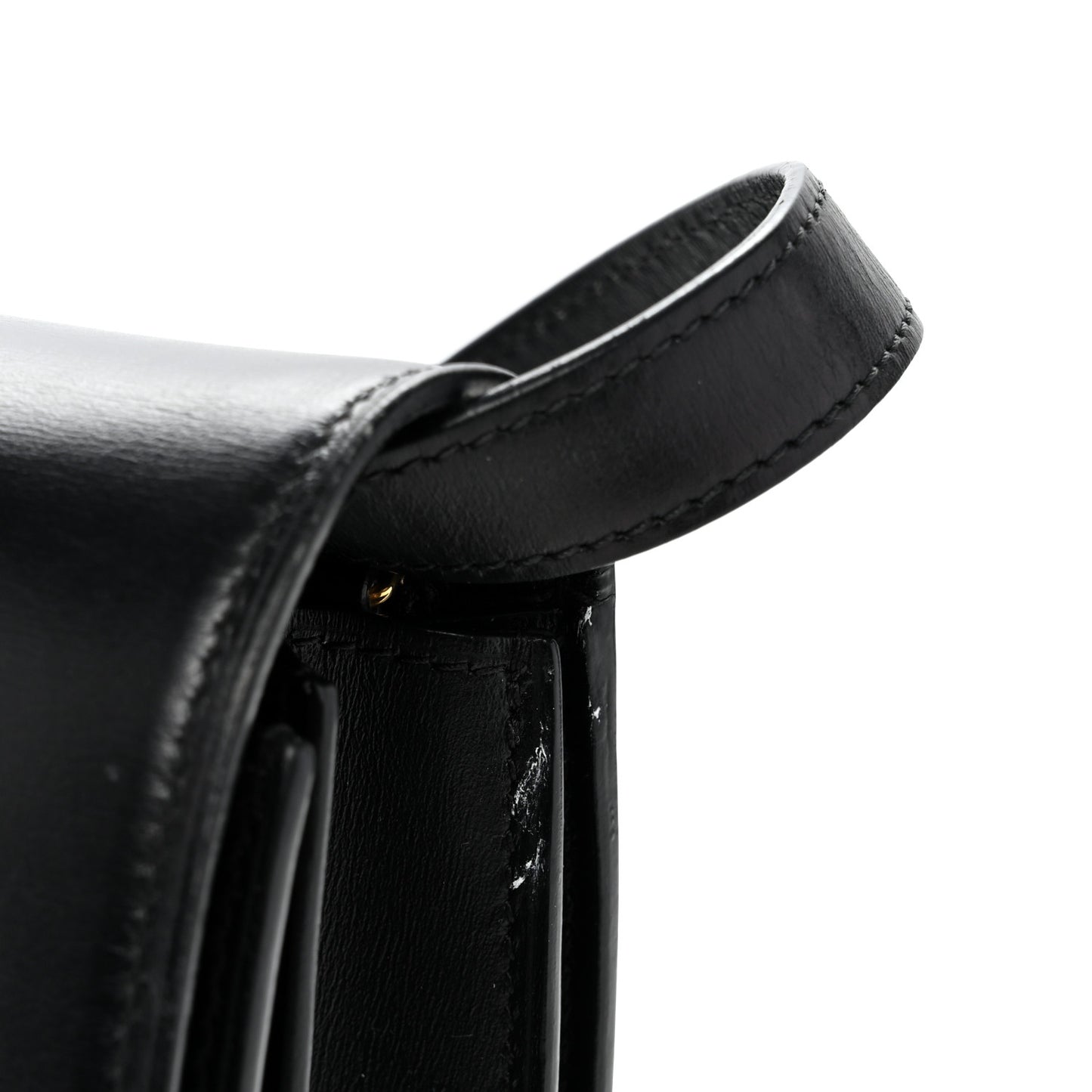 Box Calfskin Medium Classic Box Flap Bag Black