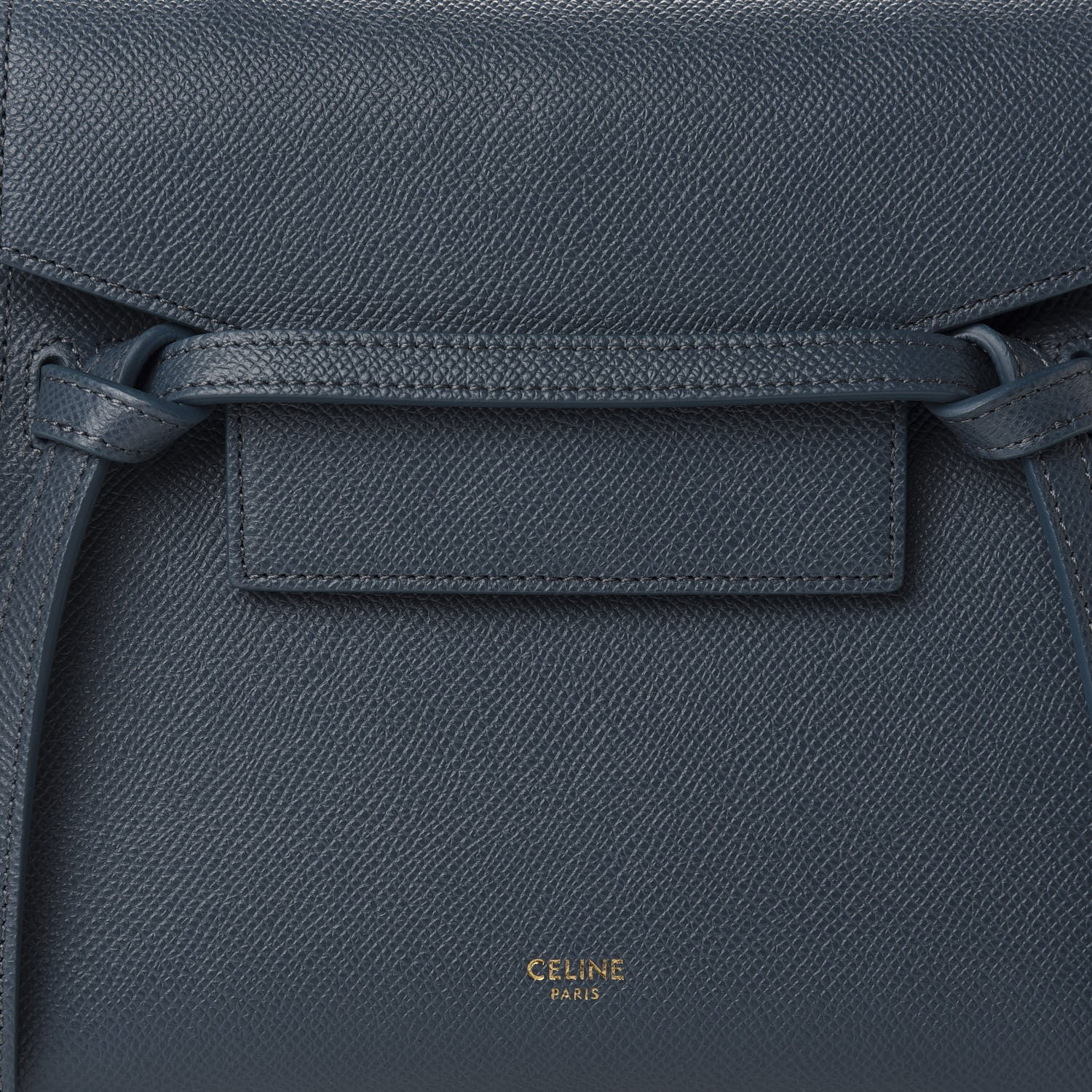 Celine Grained Calfskin Nano Belt Bag Abyss Blue 10 of 10