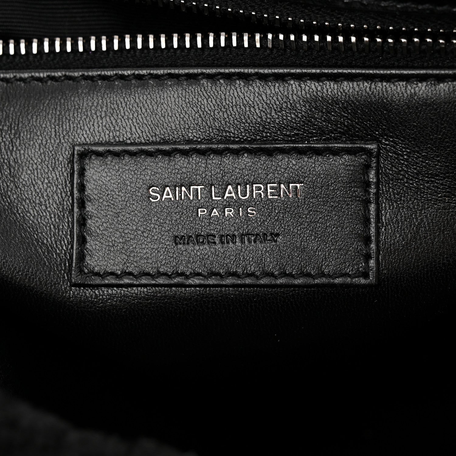 Saint Laurent Crinkled Calfskin Shearling Monogram Medium Niki Chain Satchel Black 6 of 11