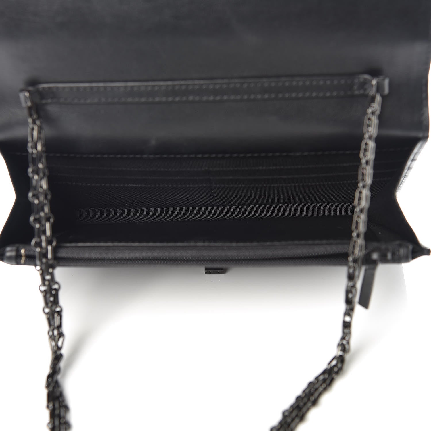 Chanel Aged Calfskin Reissue Wallet On Chain WOC So Black 5 of 12