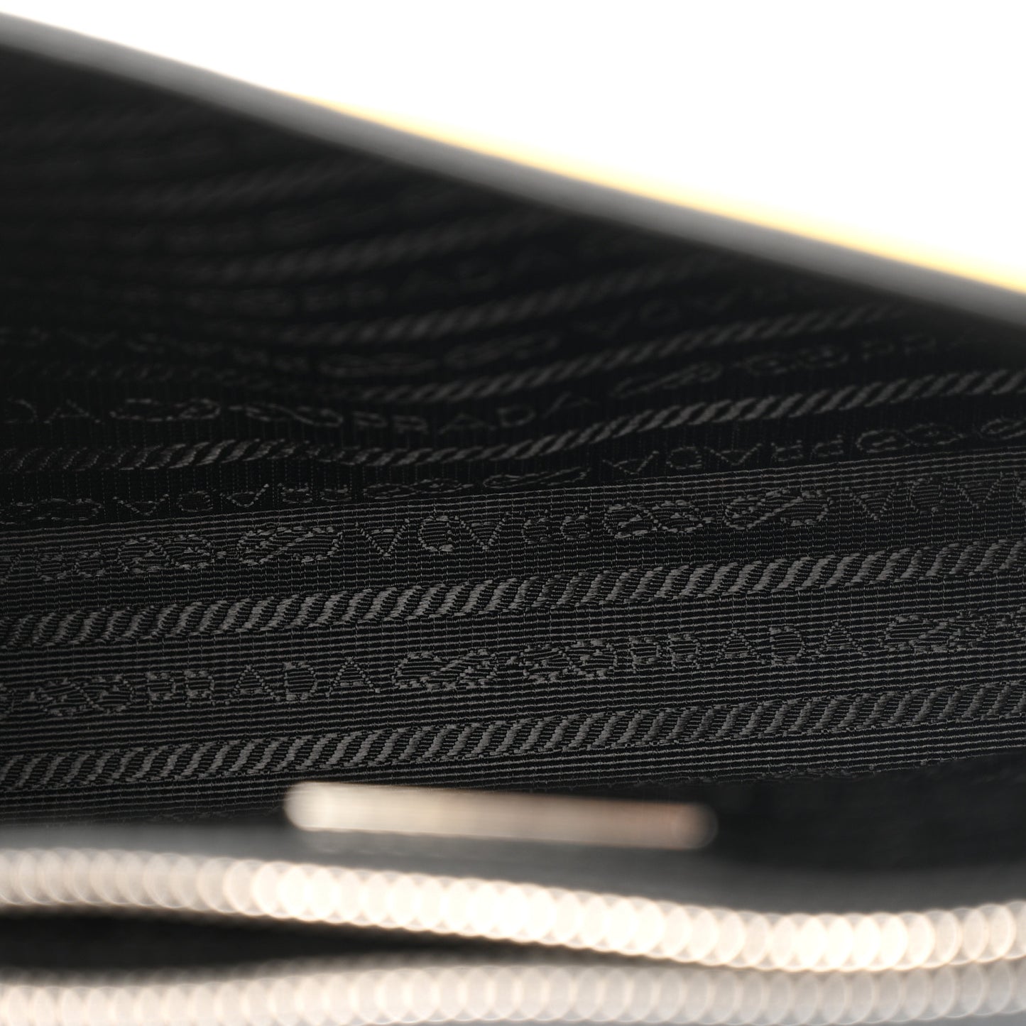 Saffiano Cuir Triangle Logo Embossed Flap Crossbody Sole