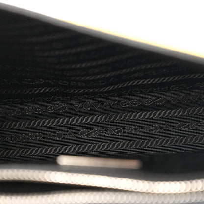 Prada Saffiano Cuir Triangle Logo Embossed Flap Crossbody Sole 5 of 11