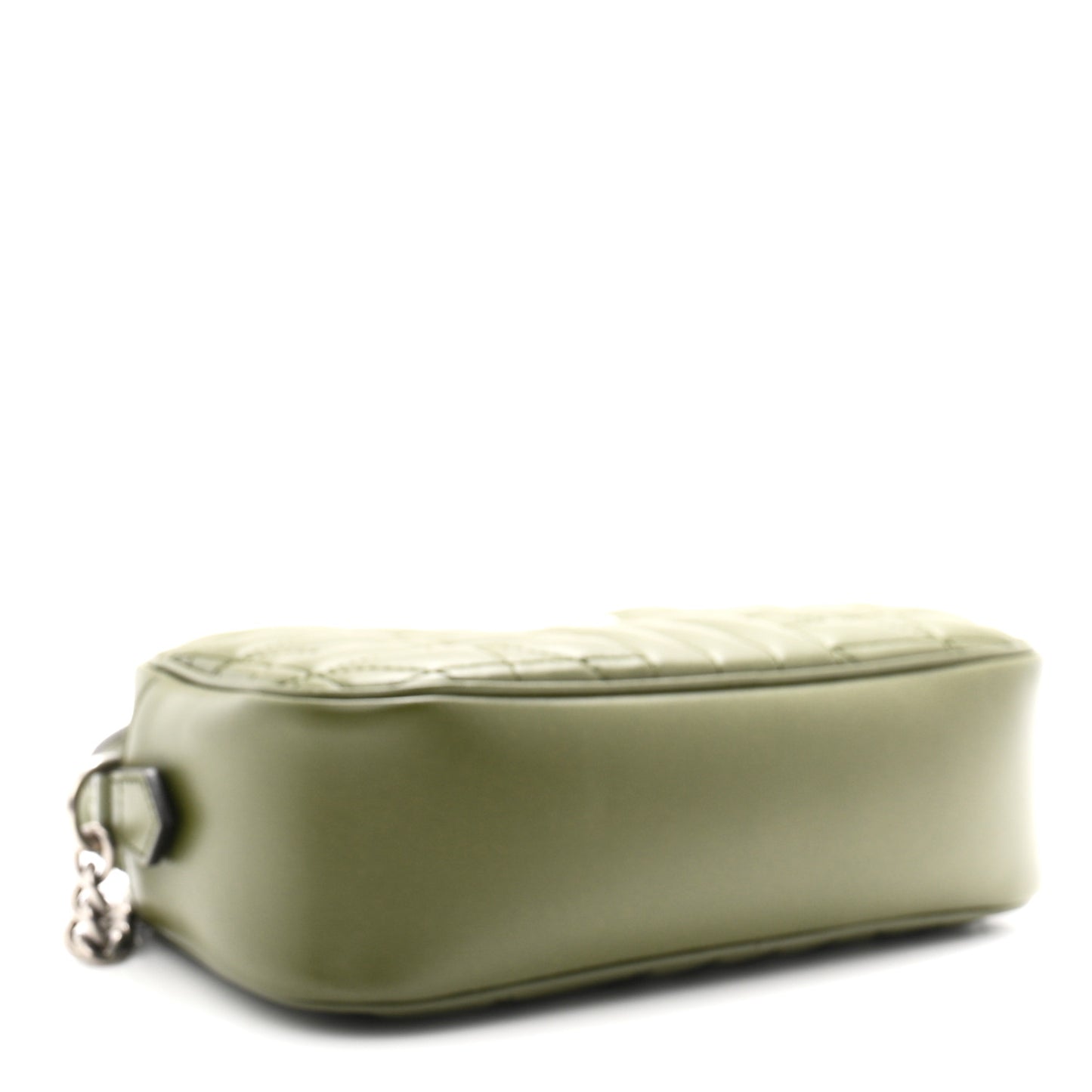 Calfskin Matelasse Aria Small GG Marmont Chain Shoulder Bag Military Wood