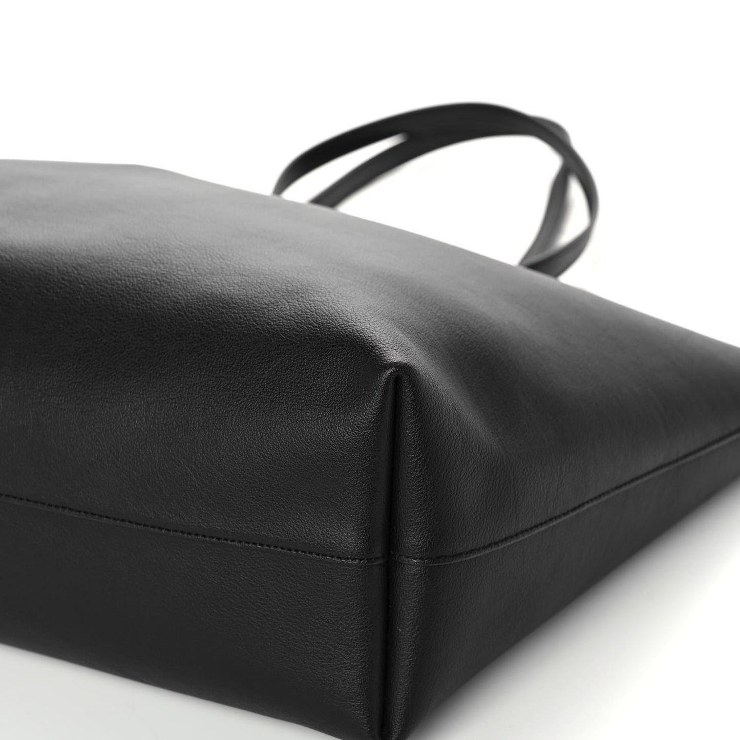 Calfskin Large Shopping Tote Black