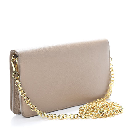 Prada Vitello Daino Chain Wallet Cammeo 3 of 11