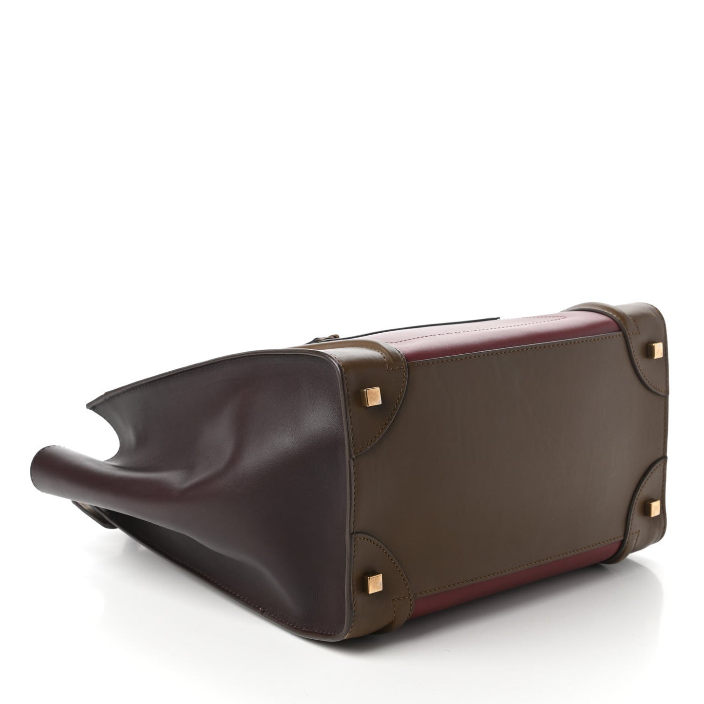 Smooth Calfskin Mini Tri-Color Luggage Rust