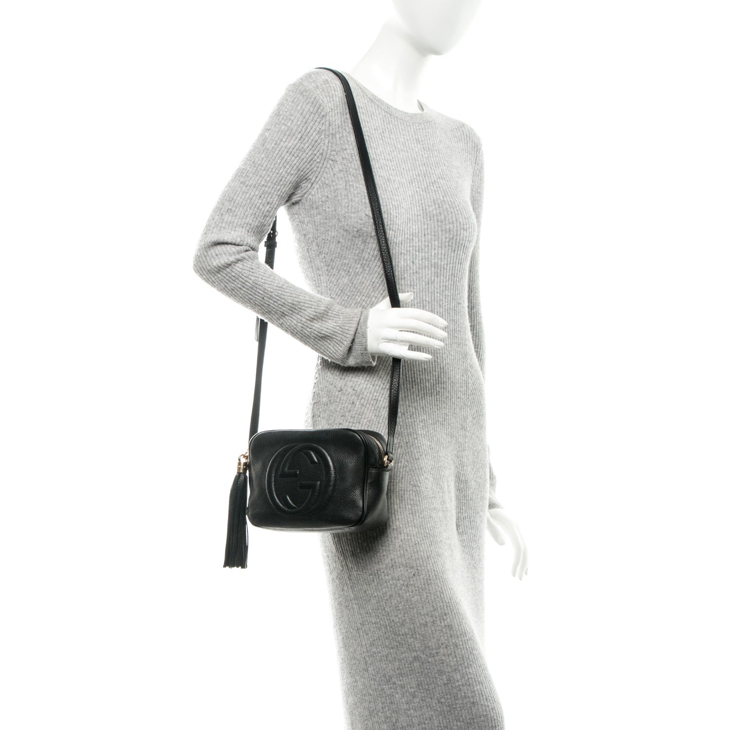 Gucci Pebbled Calfskin Small Soho Disco Bag Black 2 of 7