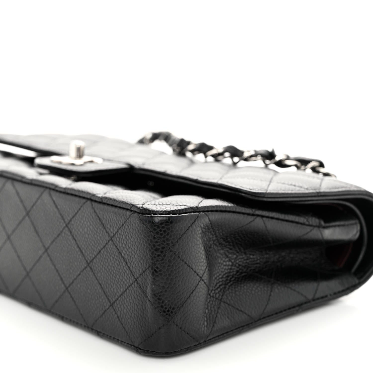 Chanel Caviar Quilted Medium Double Flap Black 10 of 12