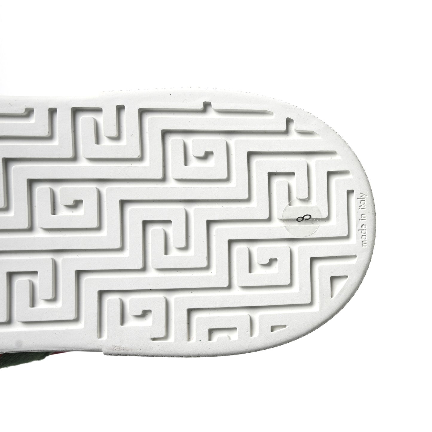 Econyl Nylon Diva Crocodile Web Mens Ace Sneakers 8 Rosso Ancora Vert