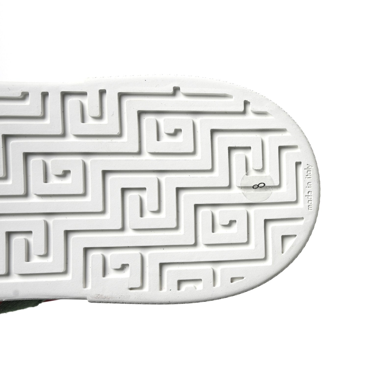 Gucci Econyl Nylon Diva Crocodile Web Mens Ace Sneakers 8 Rosso Ancora Vert 7 of 9