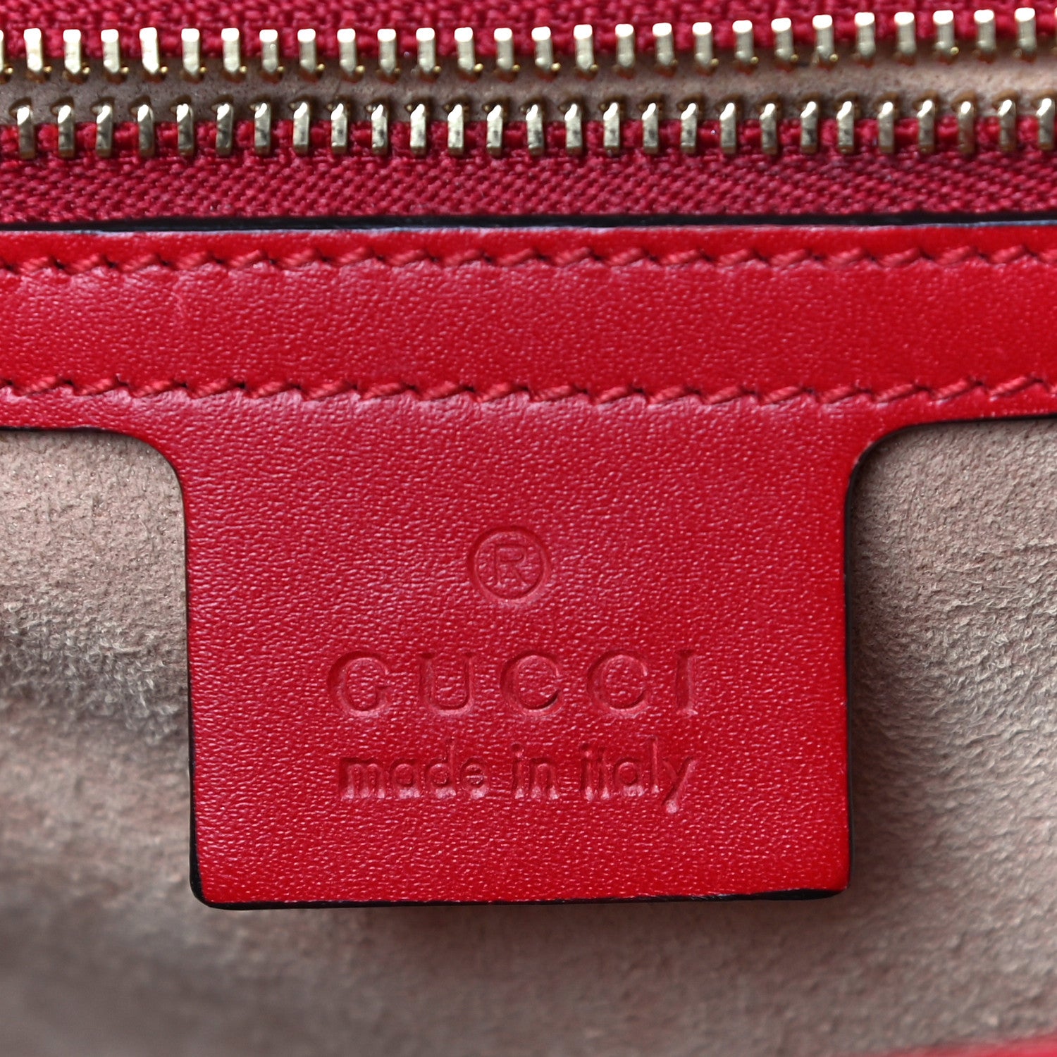 Gucci Guccissima Medium Padlock Shoulder Bag Hibiscus Red 6 of 17