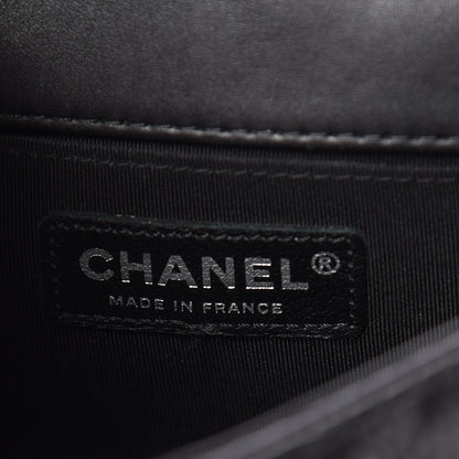Chanel Lambskin Perforated Mini Rectangular Flap Black 6 of 9