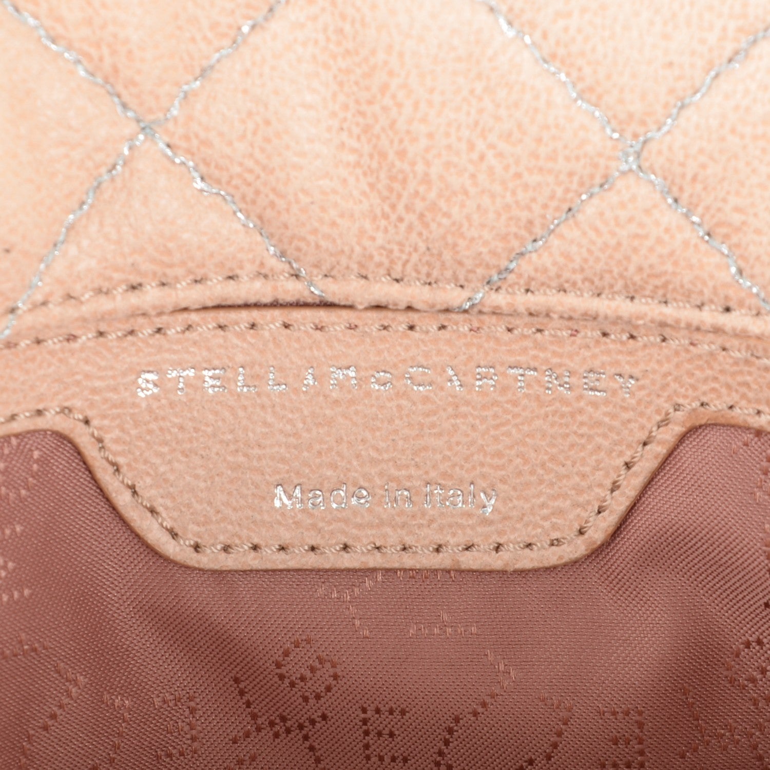 Stella McCartney Shaggy Deer Quilted Falabella Fold Over Clutch Powder 6 of 6