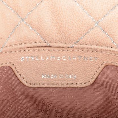 Stella McCartney Shaggy Deer Quilted Falabella Fold Over Clutch Powder 6 of 6