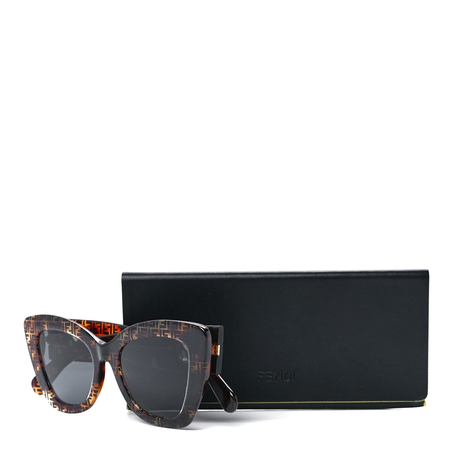 Fendi Acetate F is Fendi FF 51mm Cat Eye Sunglasses 0327/S Tortoise Camouflage 7 of 7