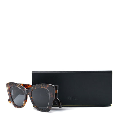 Fendi Acetate F is Fendi FF 51mm Cat Eye Sunglasses 0327/S Tortoise Camouflage 7 of 7