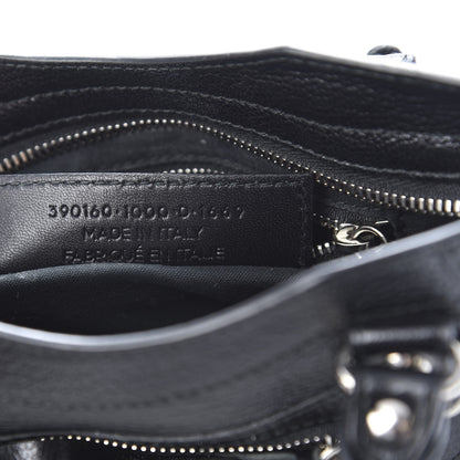Balenciaga Chevre Silver Metallic Edge Hardware Mini City Black 7 of 10