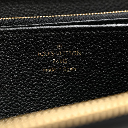 Louis Vuitton Empreinte Monogram Giant Zippy Wallet Black Beige 6 of 7