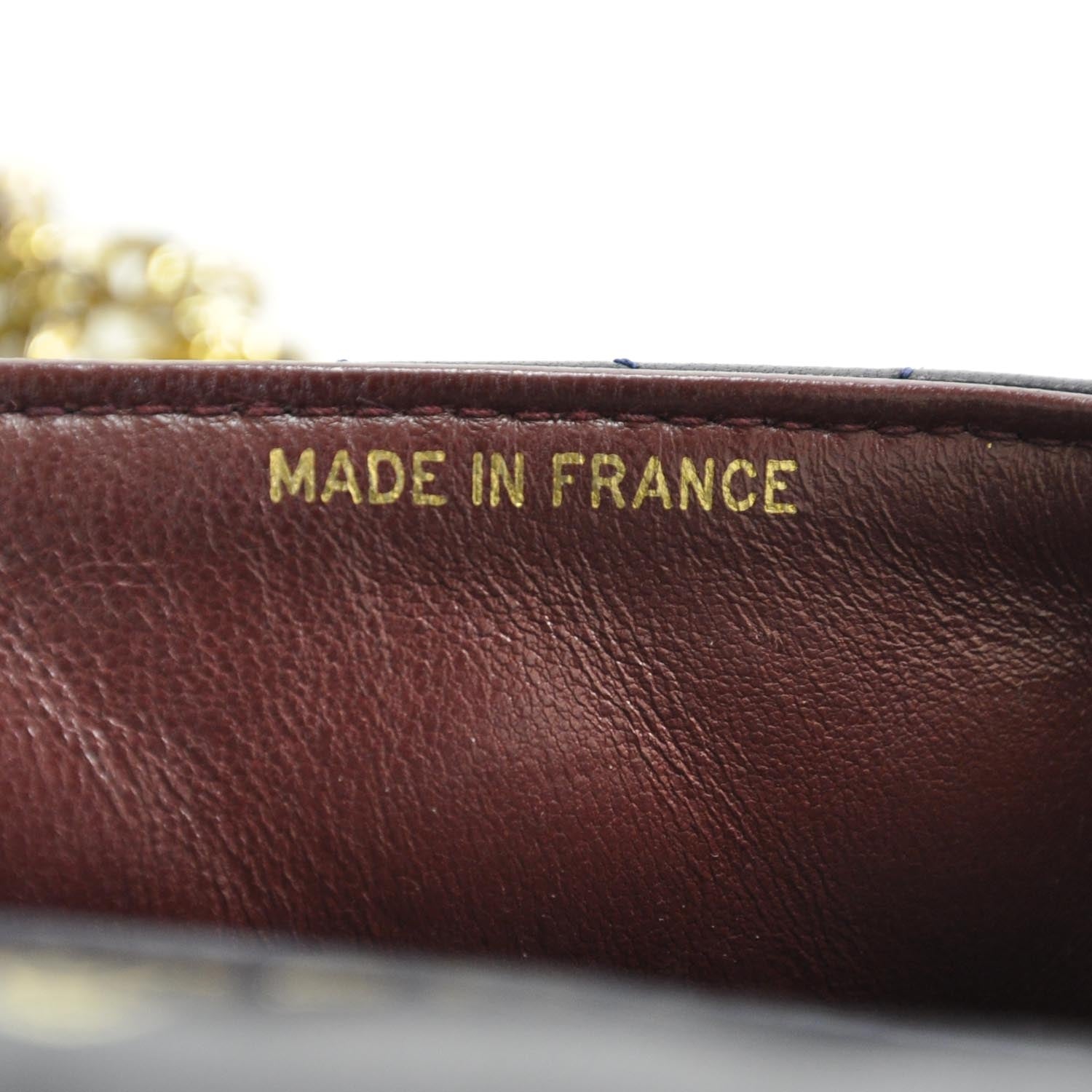 Chanel Lambskin Quilted Mini Flap Navy 9 of 11