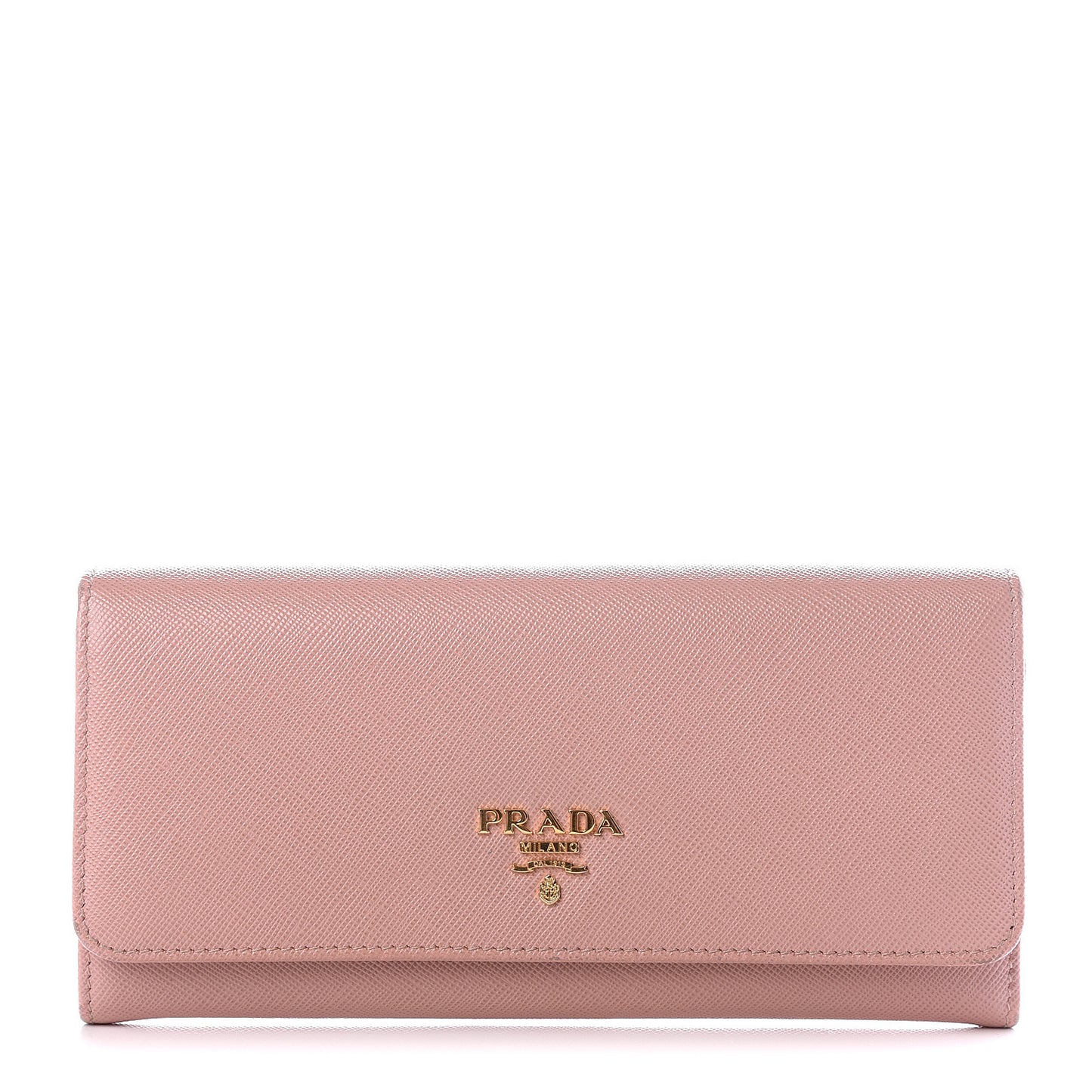 Saffiano Metal Continental Flap Wallet