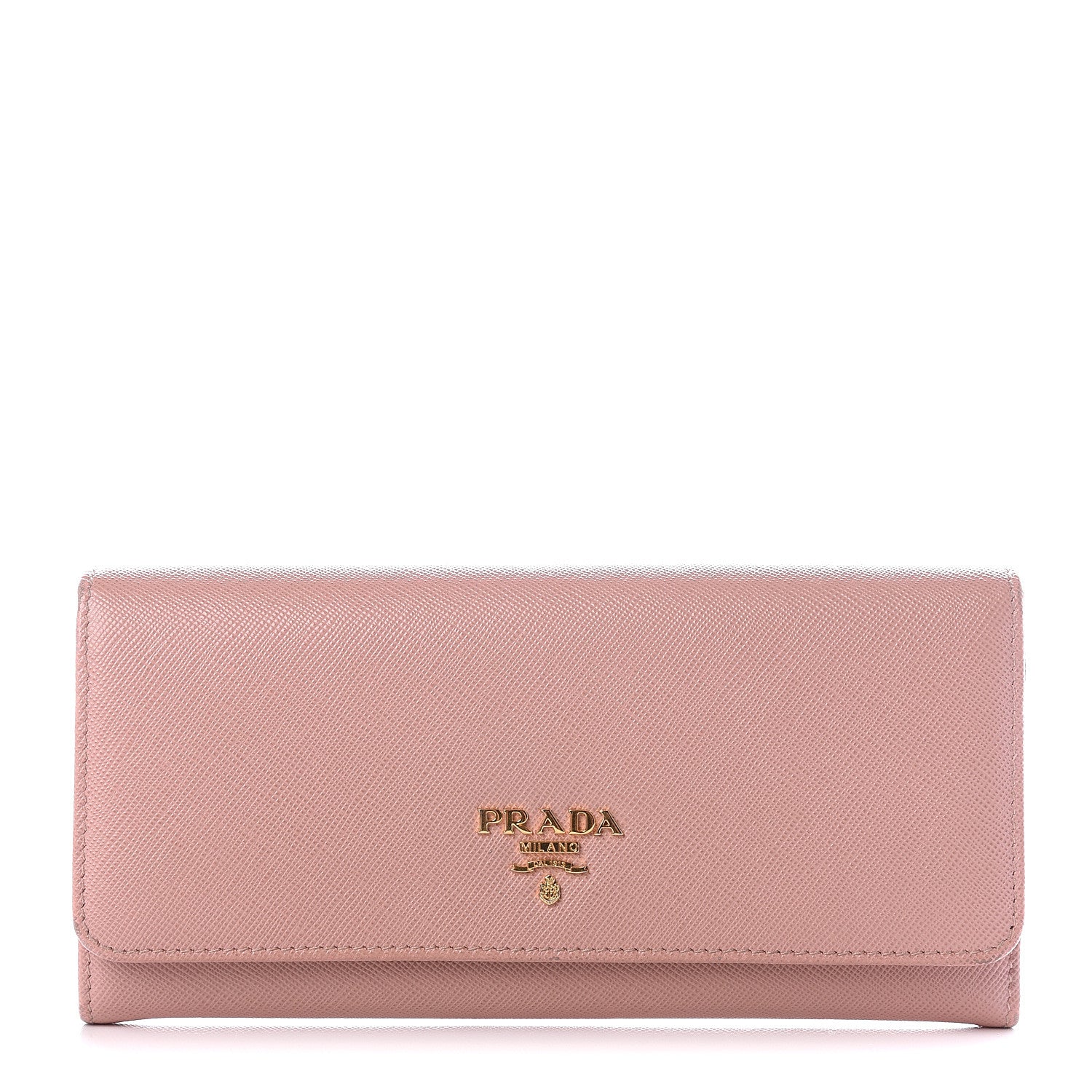 Prada Saffiano Metal Continental Flap Wallet 1 of 10