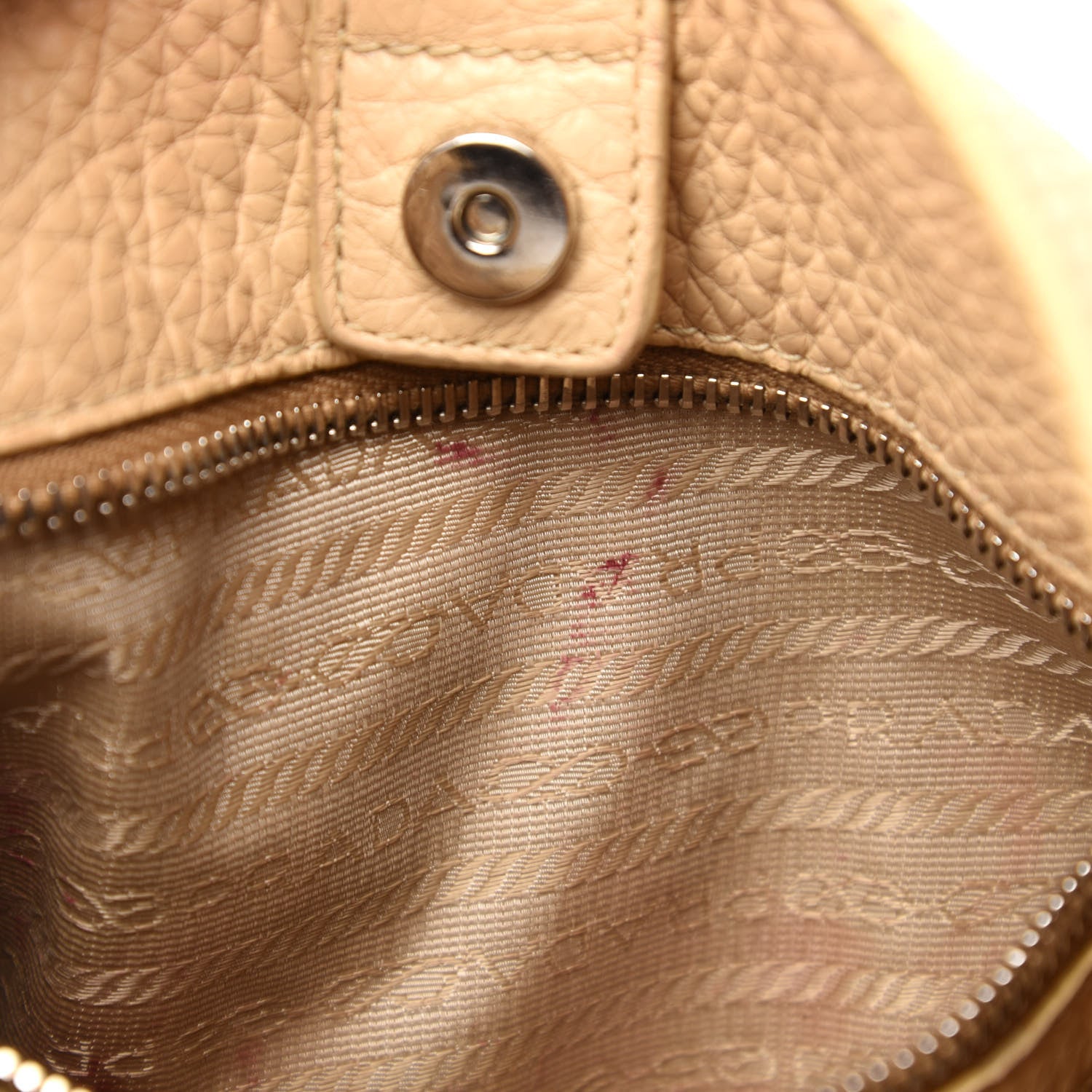 Prada Vitello Daino Shoulder Bag Sabbia 10 of 19