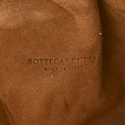 Bottega Veneta Crackled Calfskin The Pouch Oversized Clutch Zabaione 6 of 10