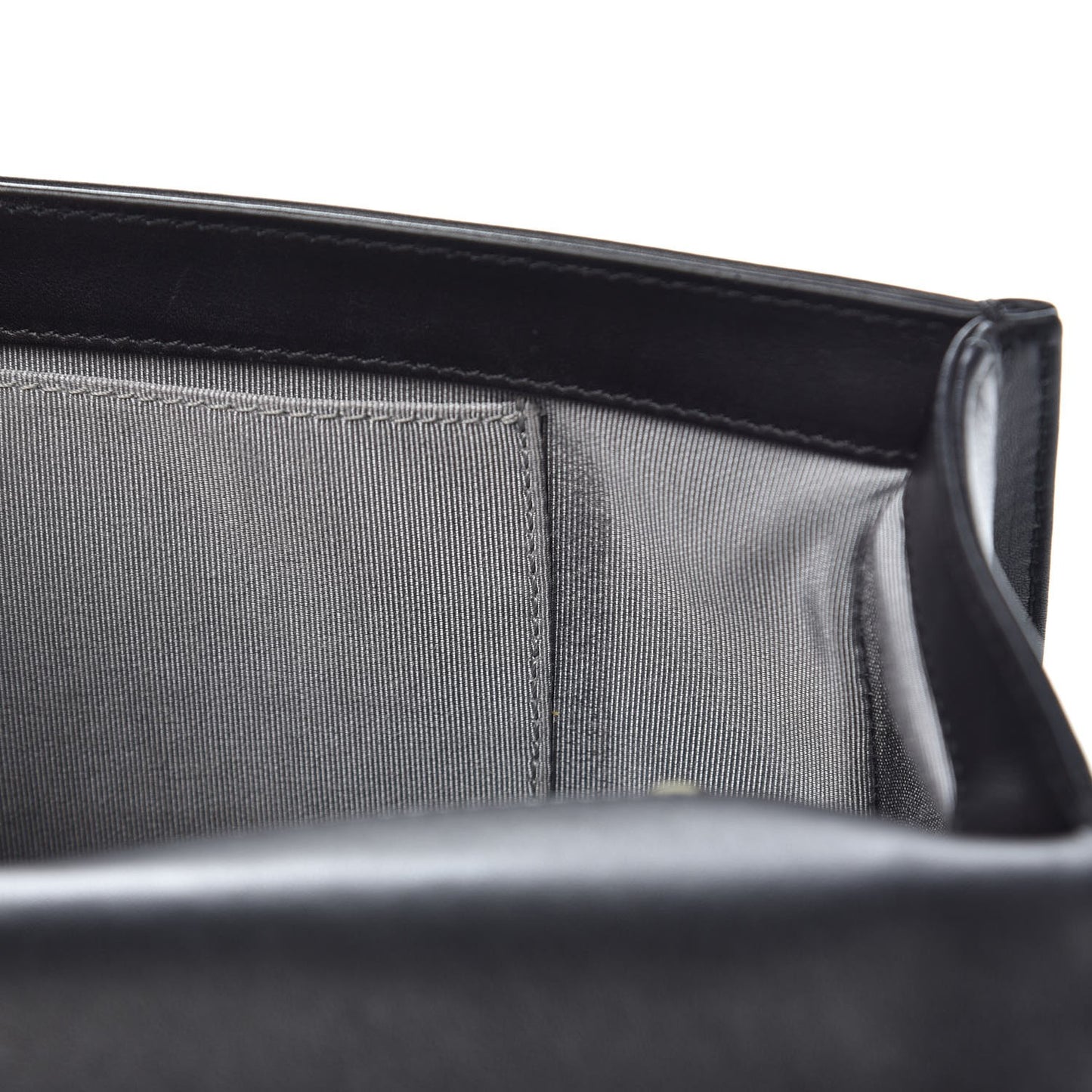 Calfskin Chevron New Medium Boy Flap Black