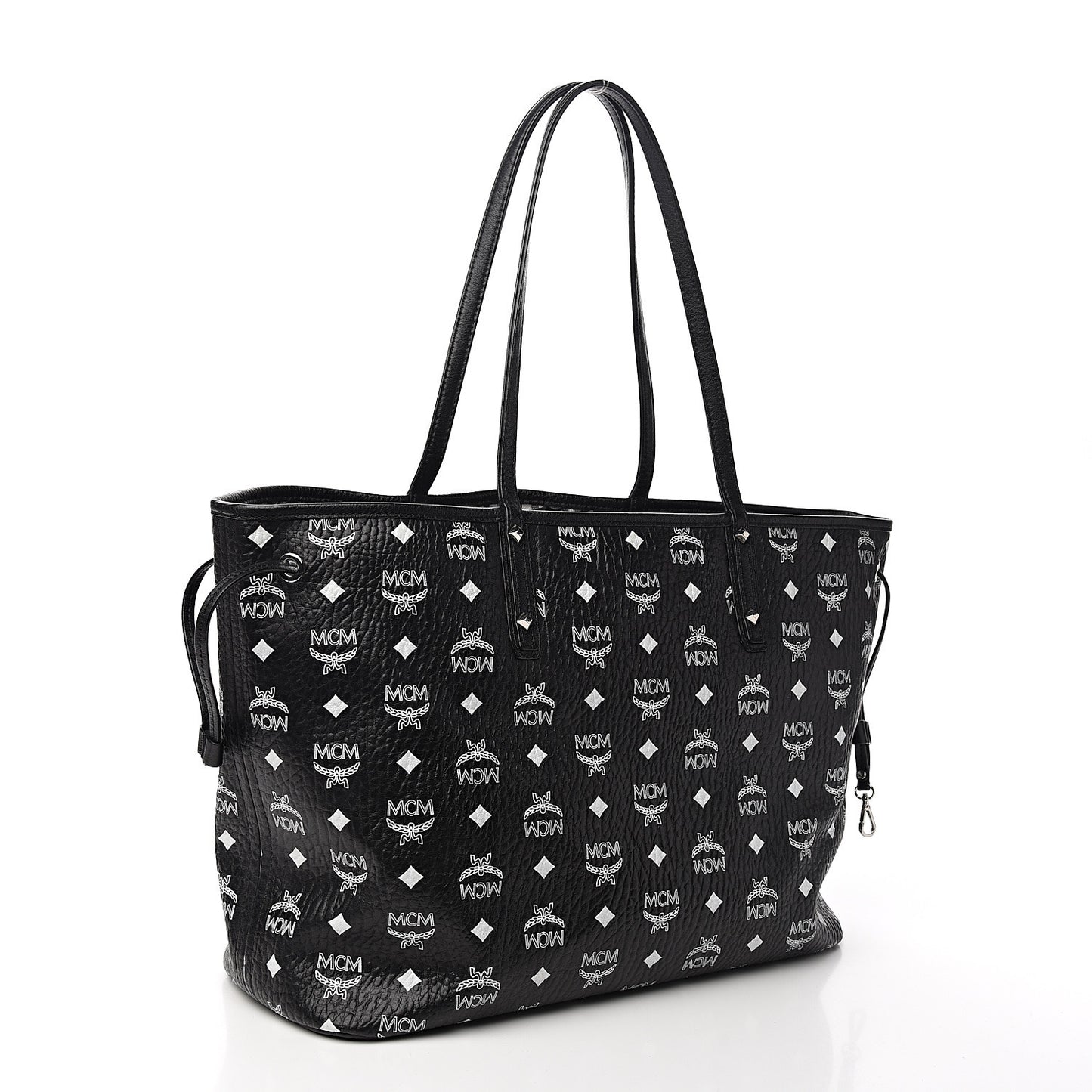 Visetos Medium Project Reversible Shopper Tote Black