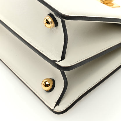 Fendi Shiny Nappa Petite Peekaboo I SEE U Satchel White 10 of 12