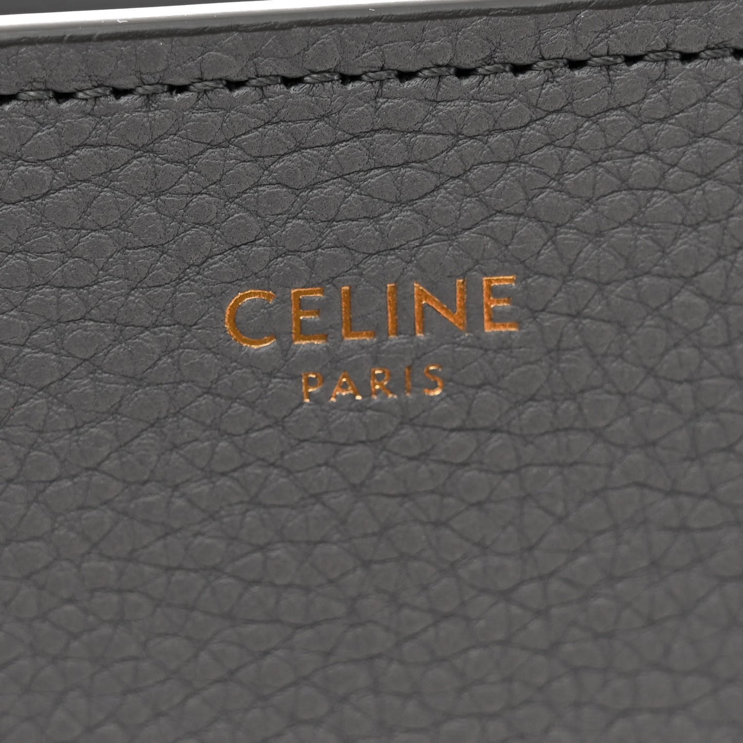 Baby Drummed Calfskin Micro Luggage Kohl