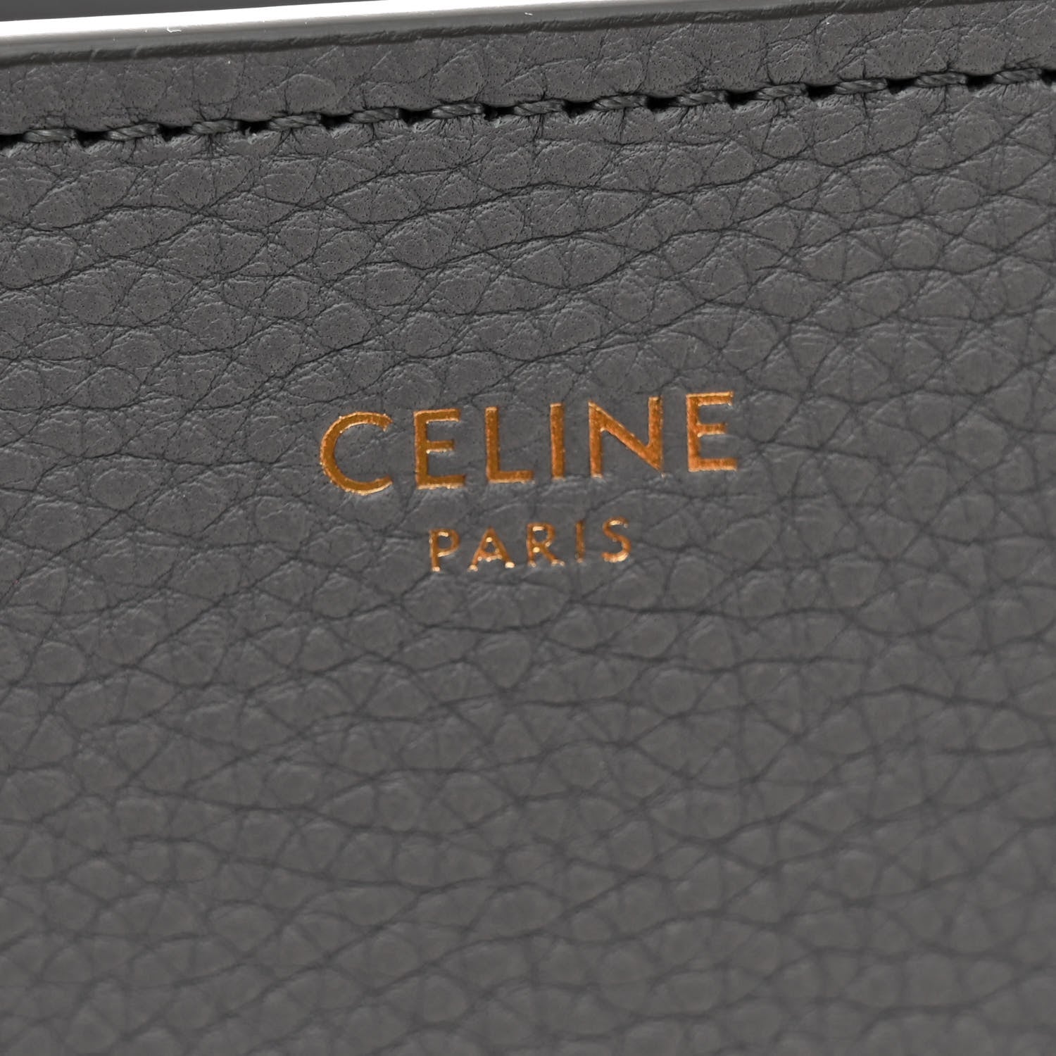 Celine Baby Drummed Calfskin Micro Luggage Kohl 6 of 11