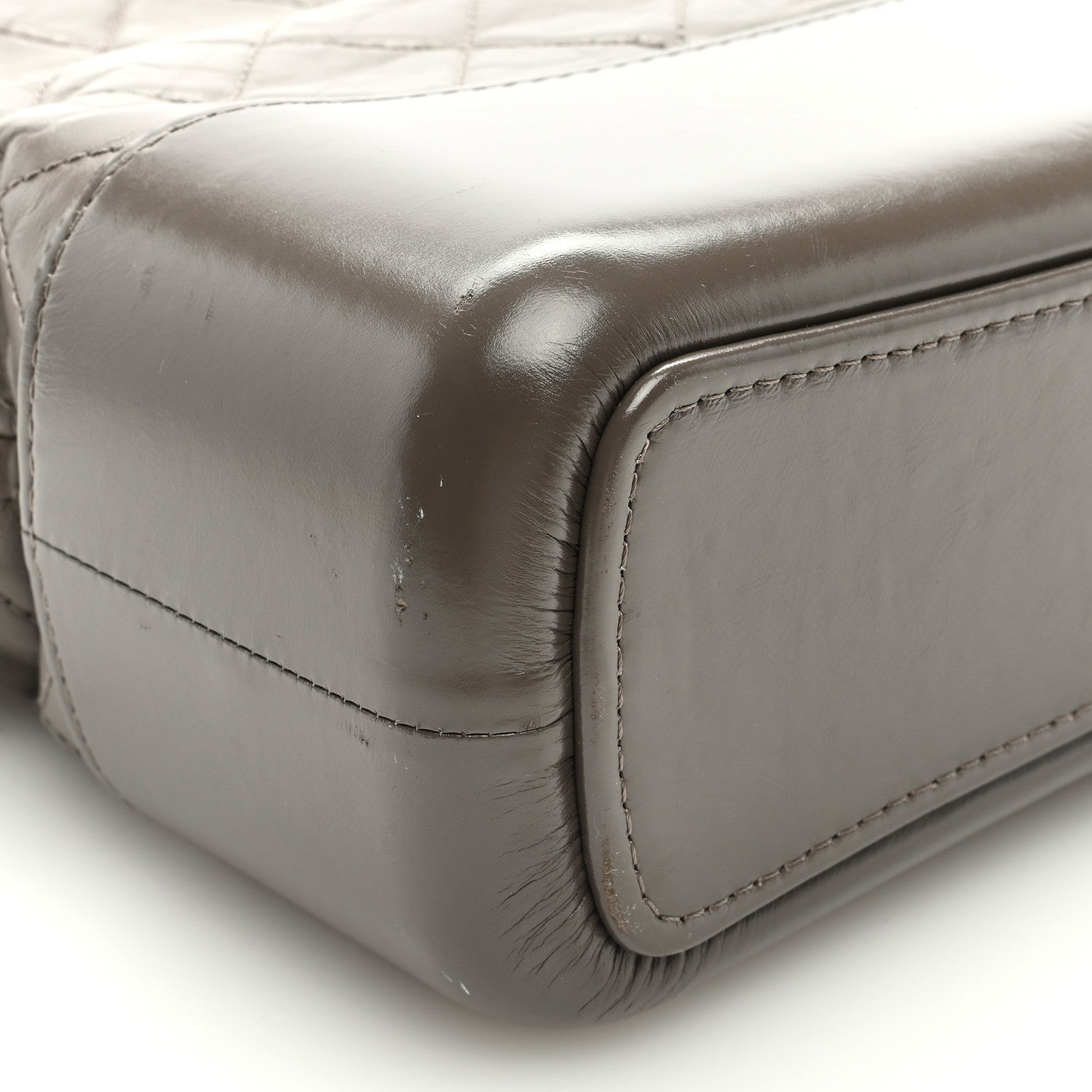 Chanel Aged Calfskin Quilted Medium Gabrielle Hobo Grey 8 of 11