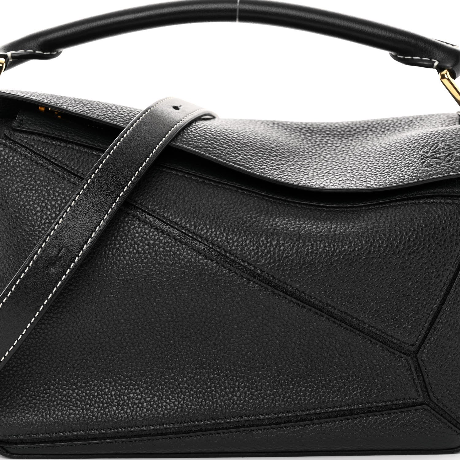 Loewe Calfskin Small Puzzle Bag Midnight Blue Black 7 of 9