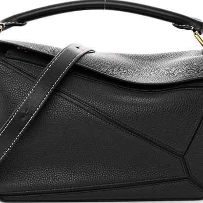 Loewe Calfskin Small Puzzle Bag Midnight Blue Black 7 of 9