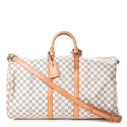 Louis Vuitton Damier Azur Keepall Bandouliere 55 1 of 11