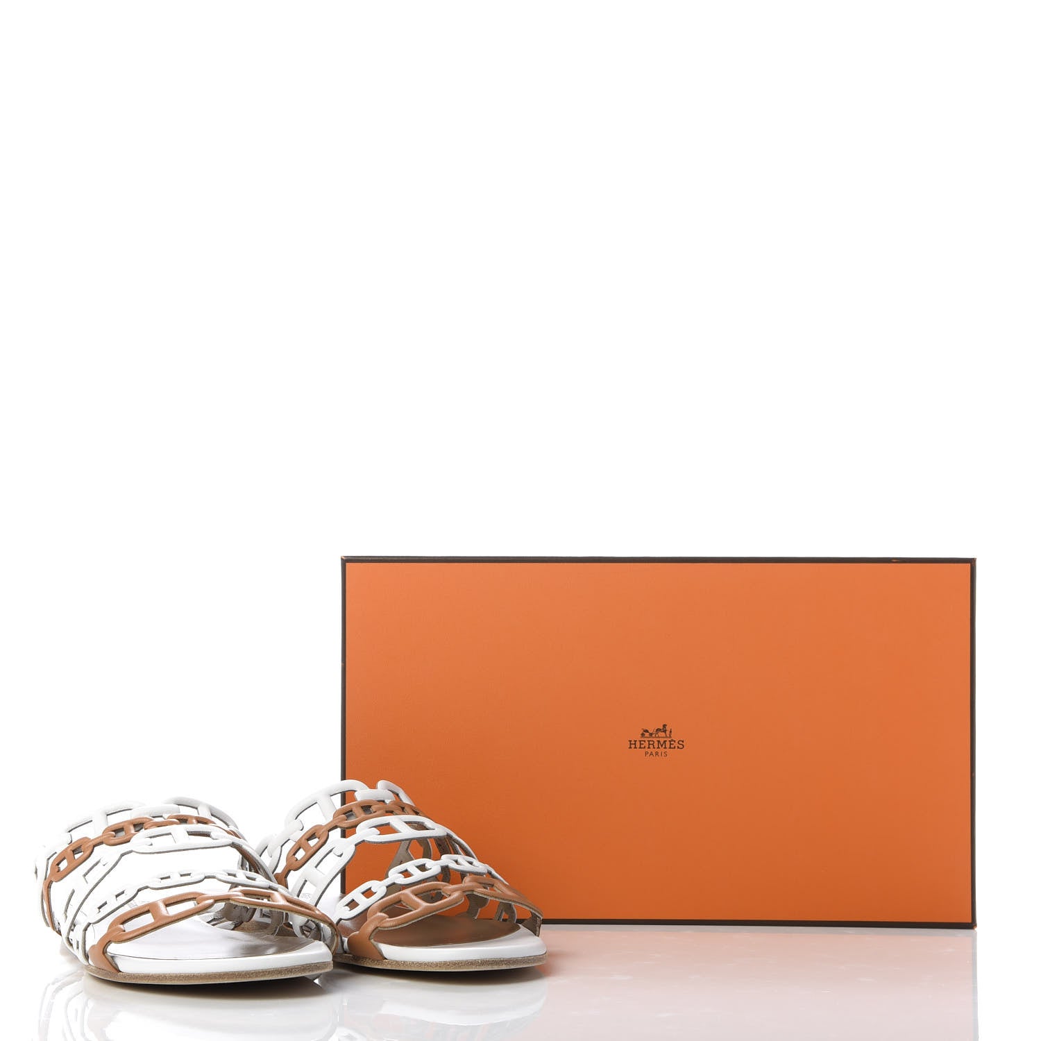 Hermes Nappa Thalassa 90 Sandals 37.5 White Naturel 10 of 10
