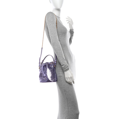 Tom Ford Sequin Small Disco Chain Bucket Bag Light Purple 2 of 9