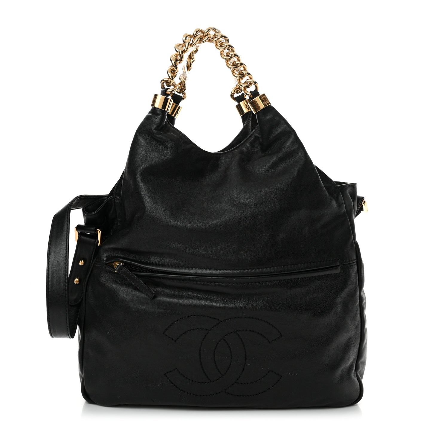 Lambskin Medium Rodeo Drive Tote Black