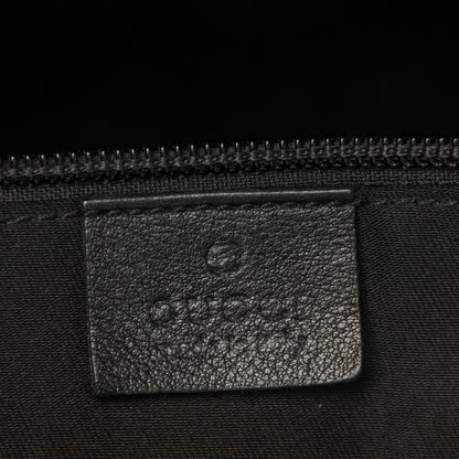 Gucci Guccissima Bamboo Messenger Bag Black 8 of 9