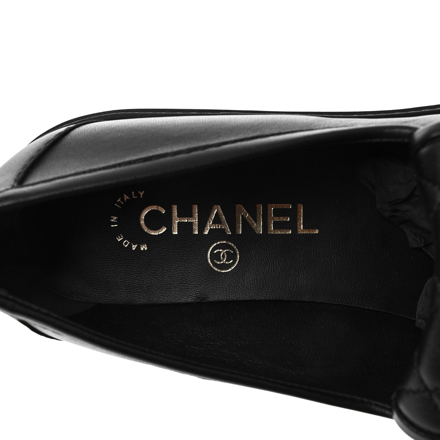 Chanel Lambskin Quilted CC Turnlock Loafers 39 Black 7 of 7