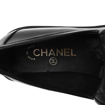 Chanel Lambskin Quilted CC Turnlock Loafers 39 Black 7 of 7