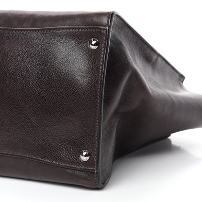 Prada Glace Calfskin Twin Pocket Tote Moro 7 of 16