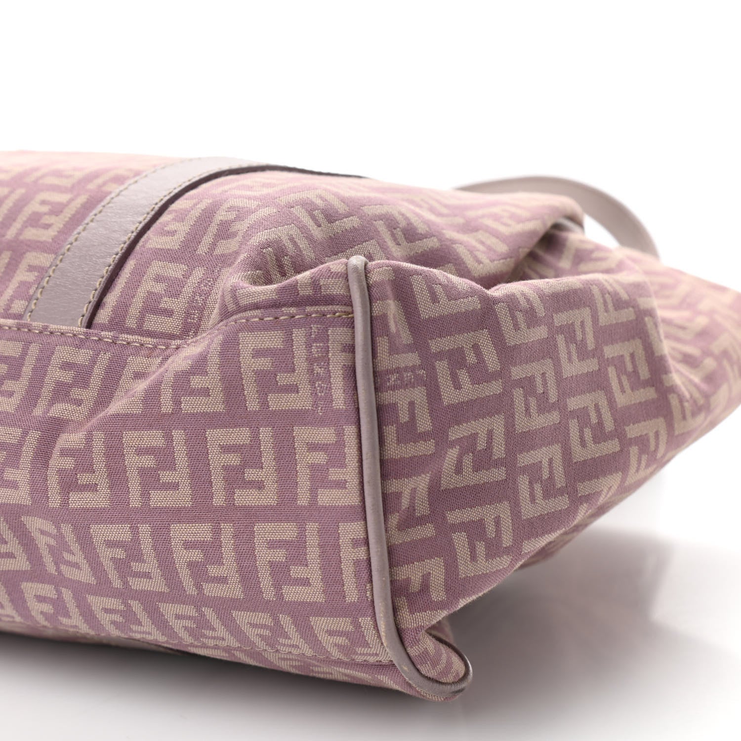 Fendi Zucchino Cuoio Shoulder Bag Lilla 9 of 9