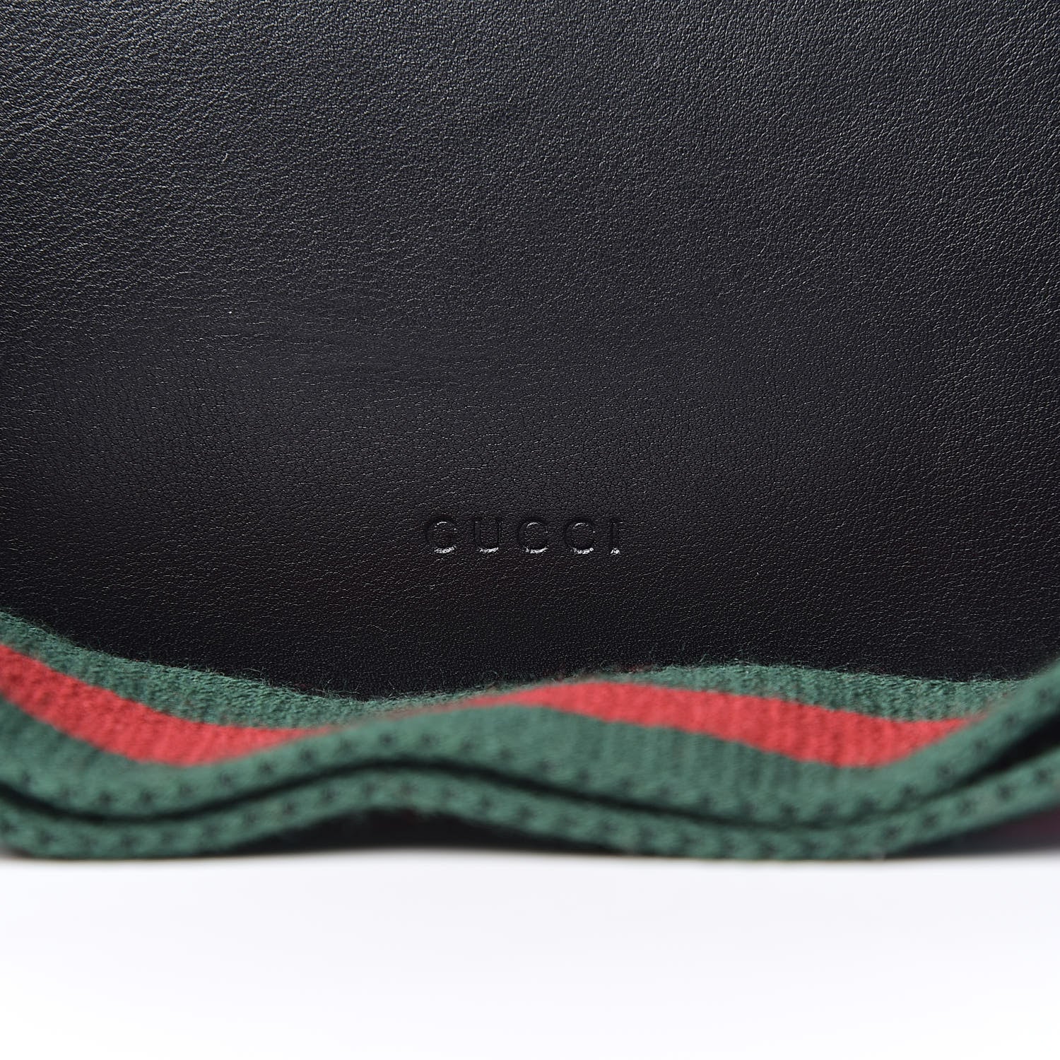 Gucci Calfskin Bamboo Web Large Dionysus Top Handle Bag Black Bright Evergreen Hibiscus Red 8 of 28