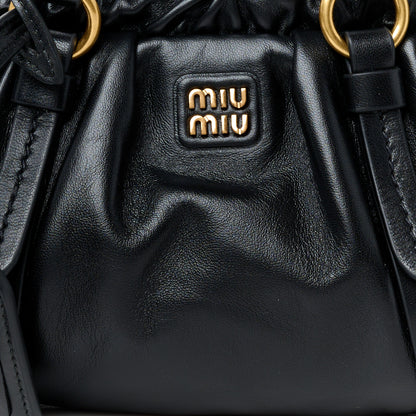 Miu Miu Nappa Mini Joie Shoulder Bag Black 7 of 9