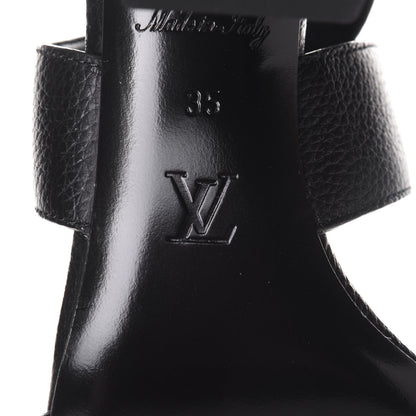 Louis Vuitton Calfskin Horizon Sandals 35 Black 8 of 11